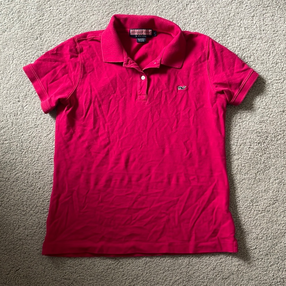 Pink Vineyard Vines Polo S